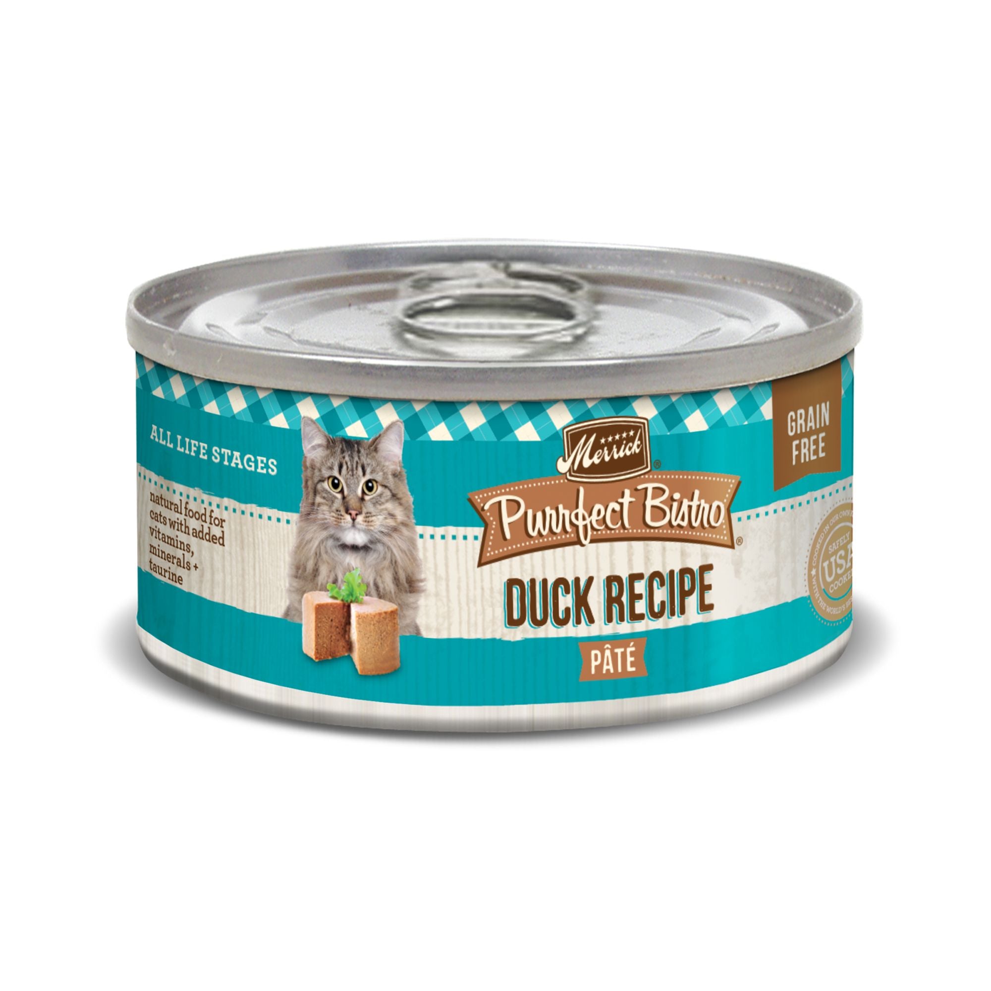 Merrick Purrfect Bistro Grain-Free Tuna Morsels Wet Cat Food - 3 oz Cans - Case of 24  