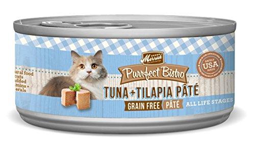 Merrick Purrfect Bistro Grain-Free Tuna & Tilapia Pate Wet Canned Dog Food - 3 oz Cans ...
