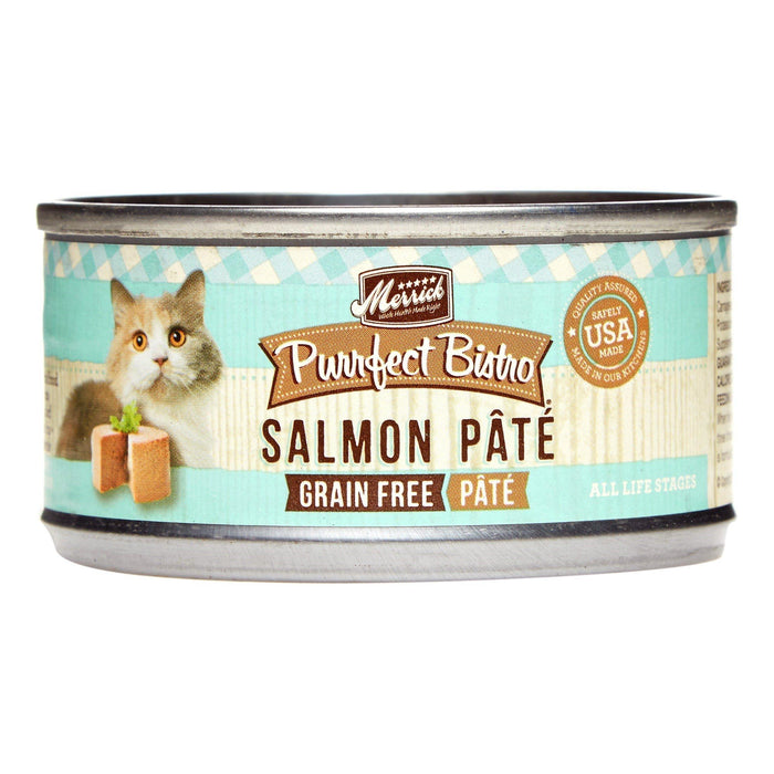 Merrick Purrfect Bistro Grain-FreeSalmon Pâté Wet Canned Dog Food - 3 oz Cans - Case of 24
