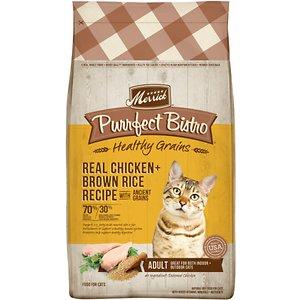 Merrick - Purrfect Bistro with Grains Chicken + Brown Rice Recipe with Ancient Grains Dry Cat Food - 4lb  