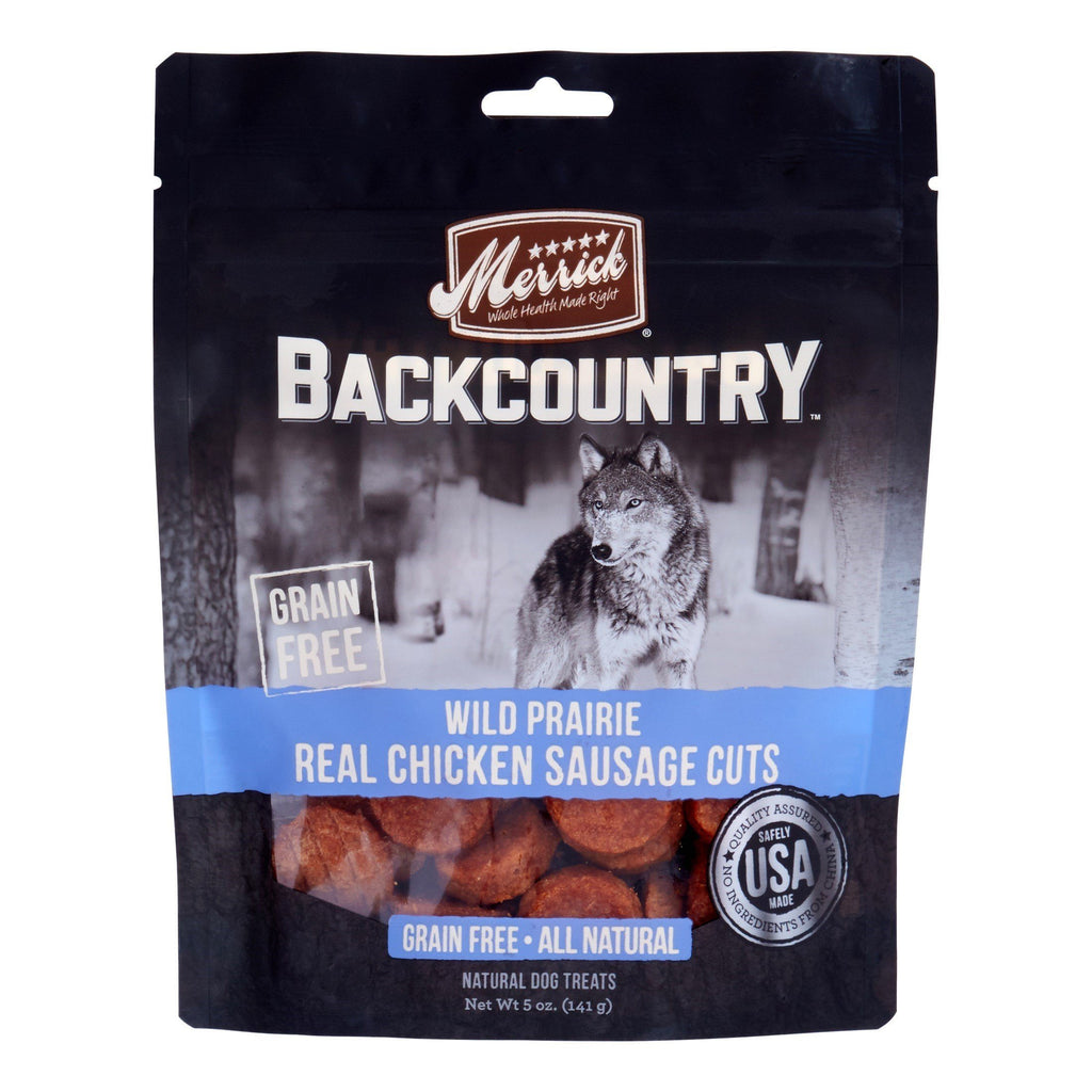 Merrick Treats Wild Prairie Chicken Sausage Natural Dog Chews - 5 oz Bag  