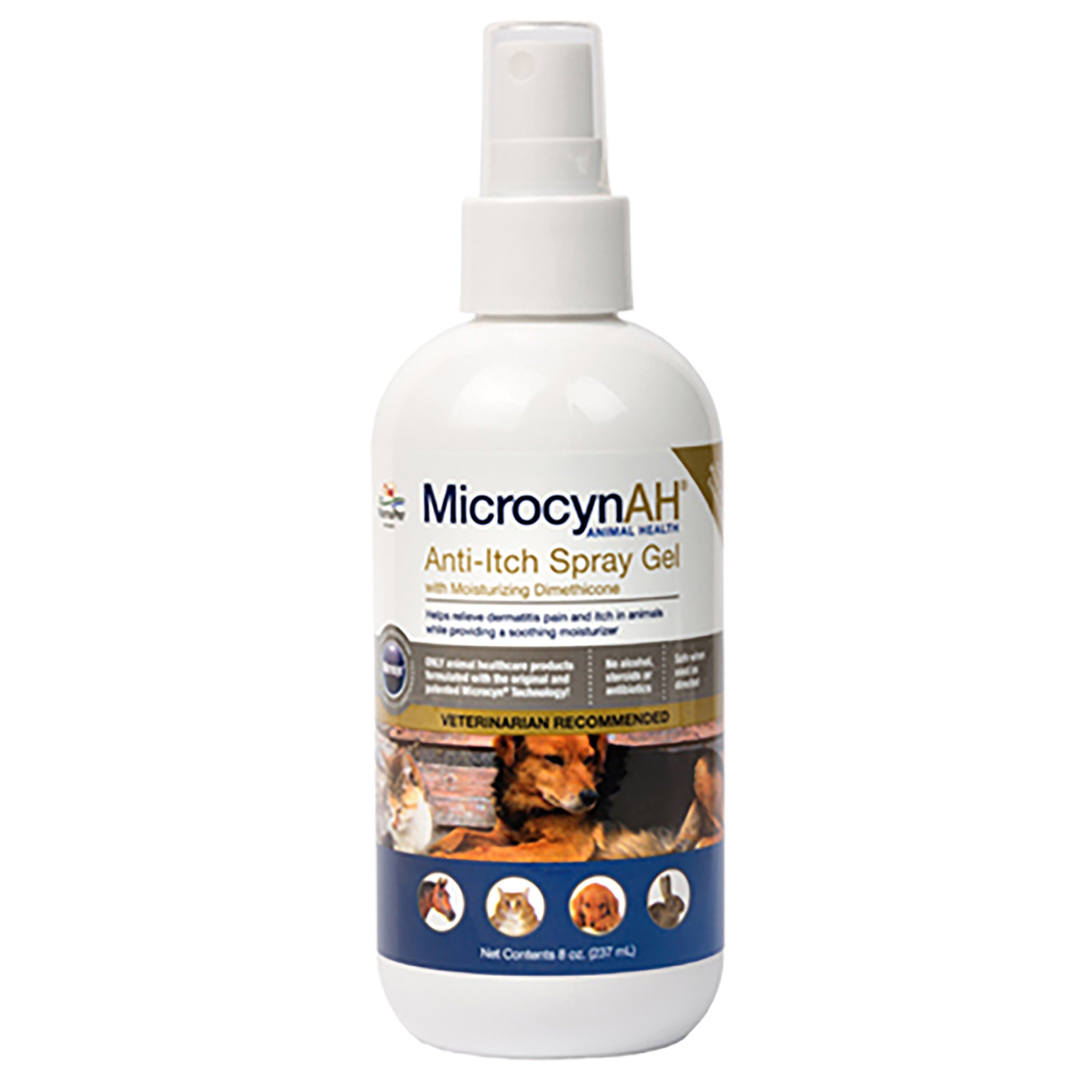 MicrocynAH Anti-Itch Spray Gel - 8 Oz  