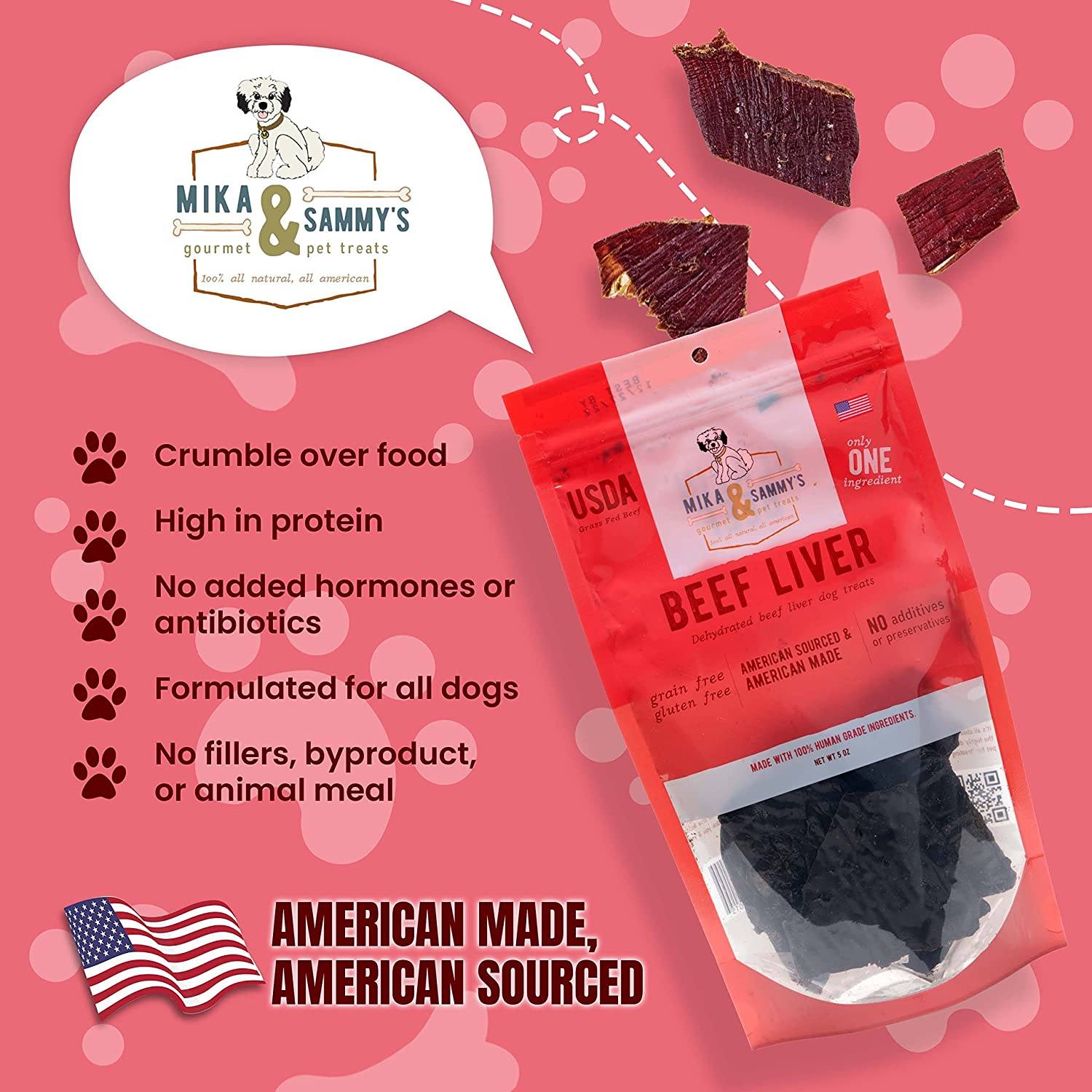 Mika & Sammy's Blazin' Beef Jerky Dog Treats - 5 oz  