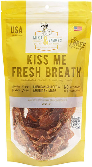 Mika & Sammy's Kiss Me Fresh Breath Jerky Dog Treats - 5 oz