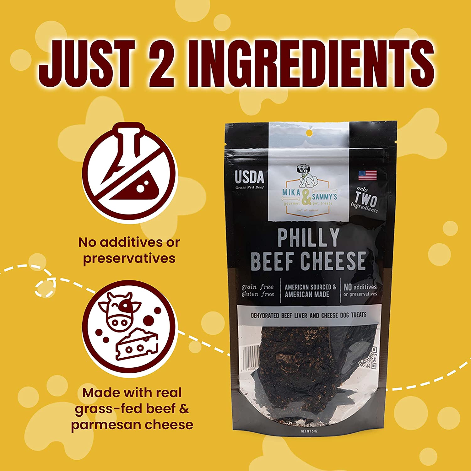 Mika & Sammy's Philly Cheesesteak Jerky Dog Treats - 5 oz  