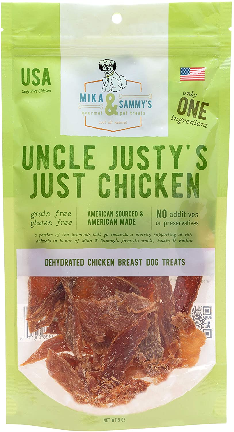 Mika & Sammy's Uncle Justy's Just Chicken Jerky Dog Treats - 5 oz  
