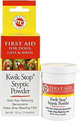 Miracle Care Kwik Stop Styptic Powder Dogs & Cats Wound Care - .5 Oz  