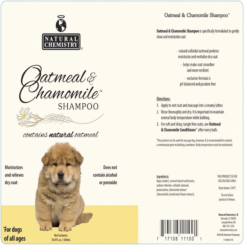 Miracle Care Oatmeal & Chamomile Shampoo for Dogs - 16 Oz  