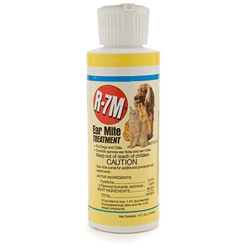 Miracle Care R-7 Ear Mite Treatment Kit Dog Ear Care - 4 Oz  