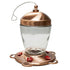 More Birds Jubilee Glass Vintage Hummingbird Feeder - Copper - 32 Oz Cap  