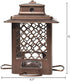 More Birds Metal Hopper Sunflower Wild Bird Feeder - Bronze - 3.6 Lbs Cap  