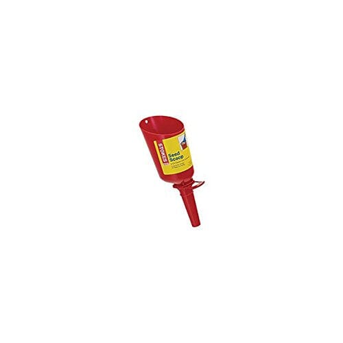 More Birds Seed Scoop with Quick Release Wild Bird Accessories - Red - 1.33 Lbs Cap  