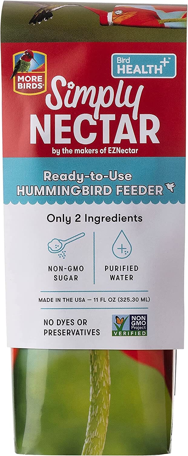 More Birds Simply Nectar Rtu Hummingbird Feeder Wild Bird Food - 11 Oz  