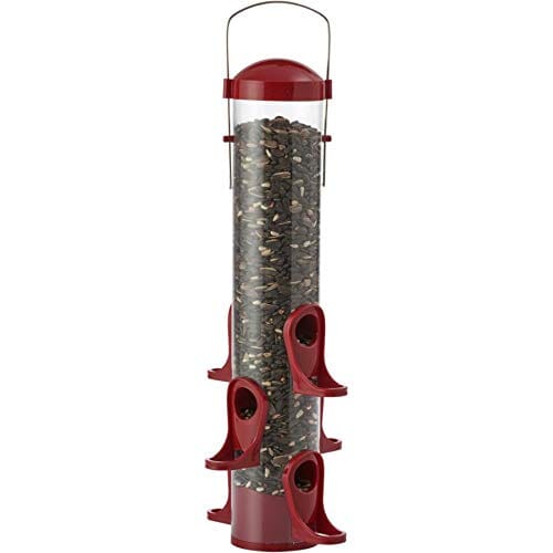 More Birds Tube Seed Tubed Wild Bird Feeder - Maroon - 1 Lb Cap  