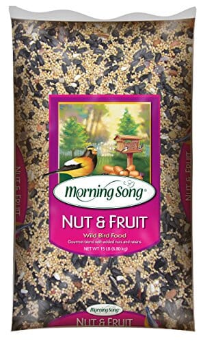 Morning Song Nut & Fruit Wild Bird Food Seed Mix - 15 Lbs - 3 Pack  