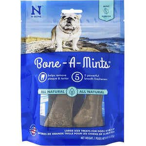 N-Bone Bone-A-Mints Dog Dental Chews - Medium - 6 Pack - 8.58 Oz