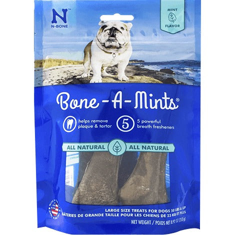 N-Bone Bone-A-Mints Dog Dental Chews - Mini - 16 Pack - 5.6 Oz  