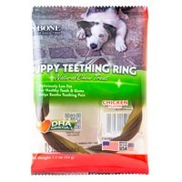 N-Bone Puppy Teething Ring Chewy Dog Treats Chicken - Single