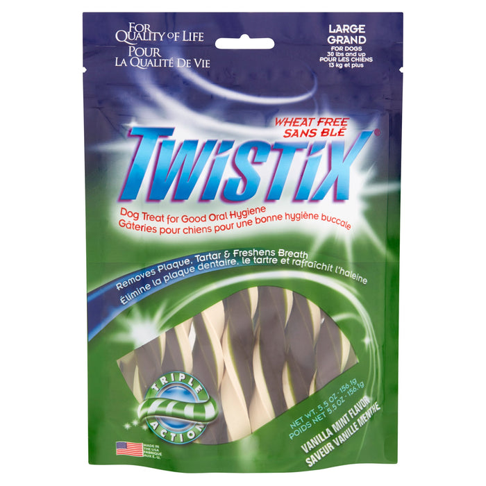N-Bone Twistix Vanilla Chewy Dog Treats - Large - 5.5 Oz