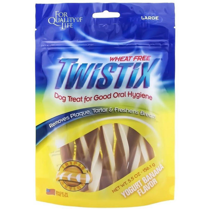 N-Bone Twistix Yogurt Chewy Dog Treats - Large - 5.5 Oz