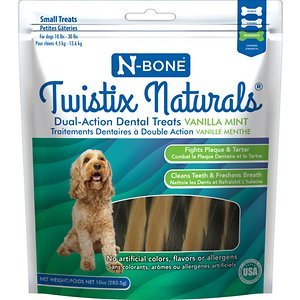 N-Bone WISTIX Vanilla Mint Dental Dog Treat - Small - 10 Oz  