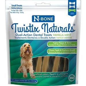 N-Bone WISTIX Vanilla Mint Dental Dog Treat - Small - 10 Oz