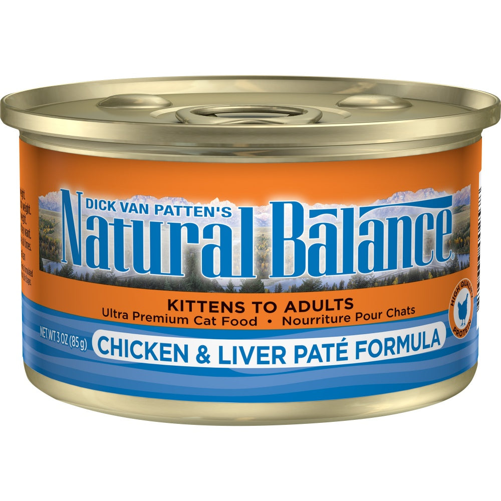 Natural Balance Chicken and Liver Pate Canned Cat Food  