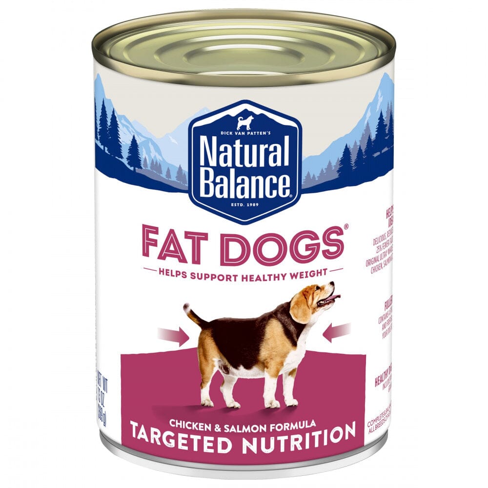 Natural Balance Fat Dogs Targeted Nutrition Chicken & Salmon Formula Wet Dog Food  