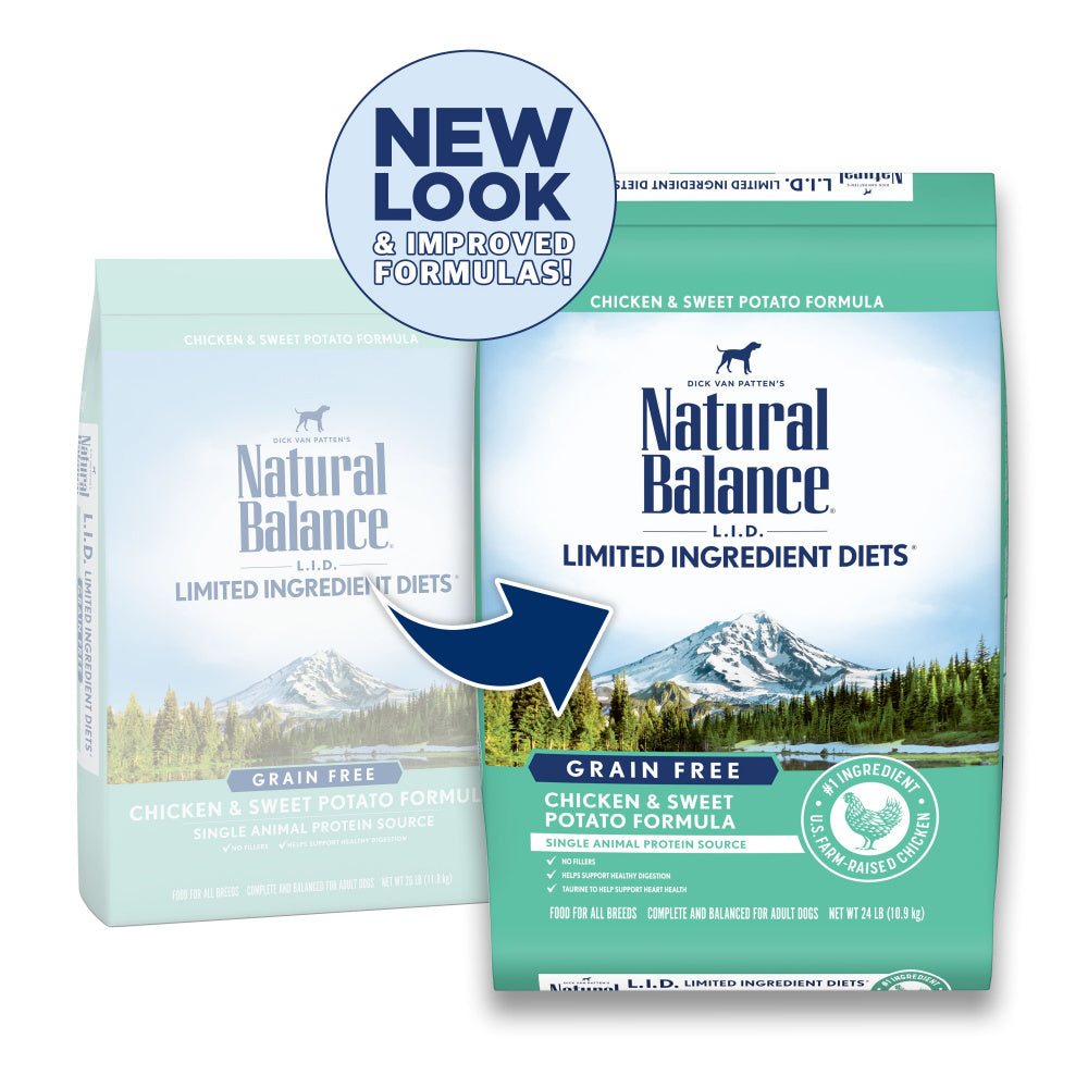 Natural Balance L.I.D. Limited Ingredient Diets Adult Grain Free Sweet Potato & Chicken Dry Dog Food  