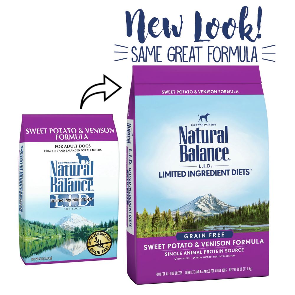 Natural Balance L.I.D. Limited Ingredient Diets Adult Maintenance Sweet Potato & Venison Dry Dog Food  