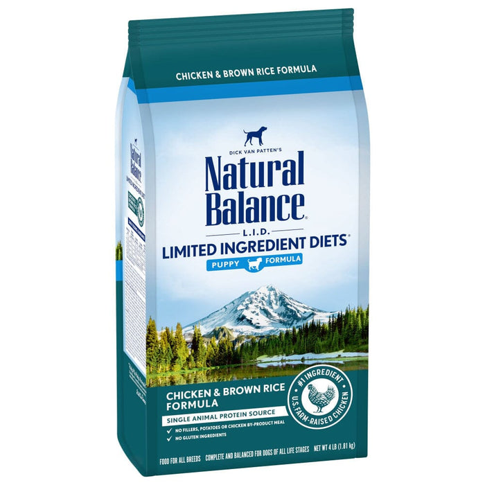 Natural Balance L.I.D. Limited Ingredient Diets Chicken & Brown Rice Puppy Formula Dry ...