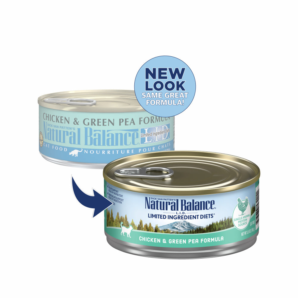 Natural Balance L.I.D. Limited Ingredient Diets Chicken & Green Pea Canned Cat Food  