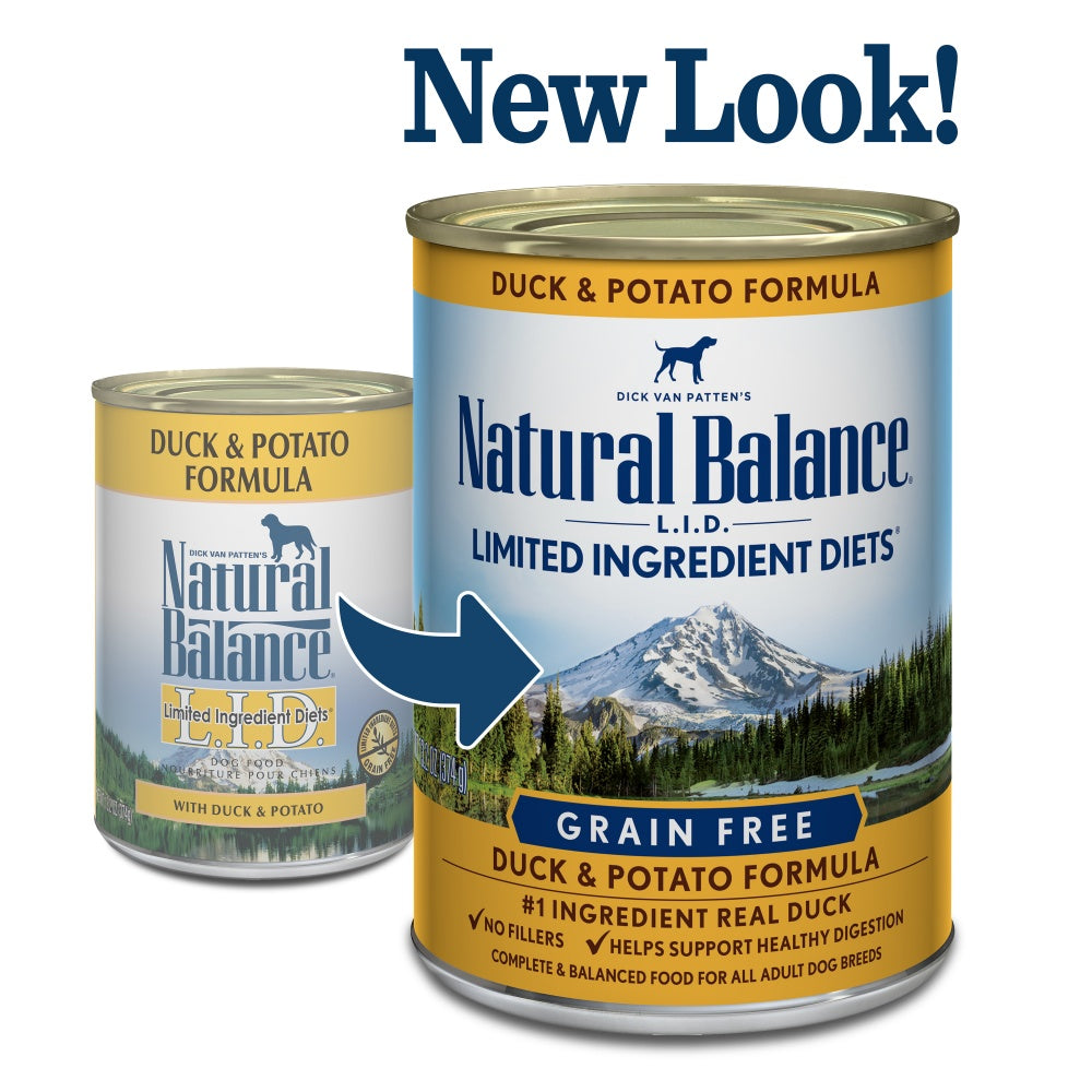 Natural Balance L.I.D. Limited Ingredient Diets Duck and Potato Canned Dog Food  