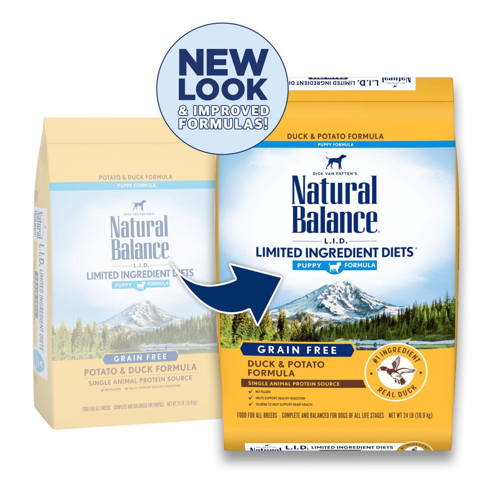 Natural Balance L.I.D. Limited Ingredient Diets Grain Free Potato and Duck Puppy Formula Dry Dog Food  