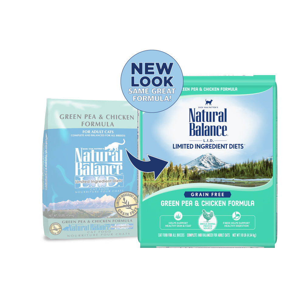 Natural Balance L.I.D. Limited Ingredient Diets Green Pea & Chicken Dry Cat Food  