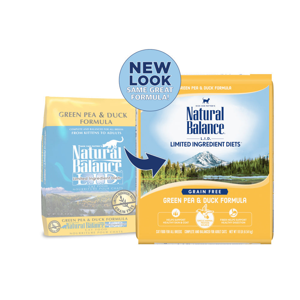 Natural Balance L.I.D. Limited Ingredient Diets Green Pea & Duck Dry Cat Food  