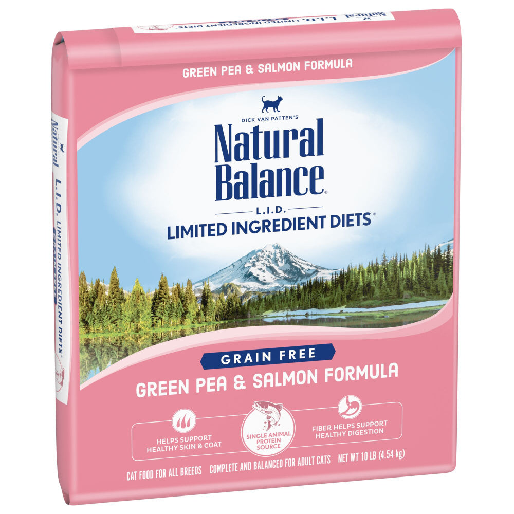 Natural Balance L.I.D. Limited Ingredient Diets Green Pea & Salmon Dry Cat Food  