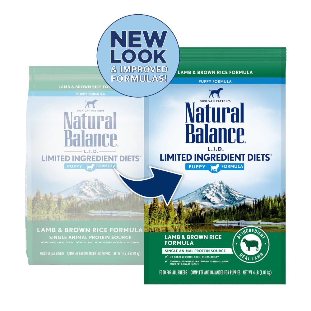 Natural Balance L.I.D. Limited Ingredient Diets Lamb & Brown Rice Puppy Formula Dry Dog Food  