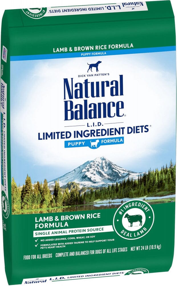 Natural Balance L.I.D. Limited Ingredient Diets Lamb & Brown Rice Puppy Formula Dry Dog Food  