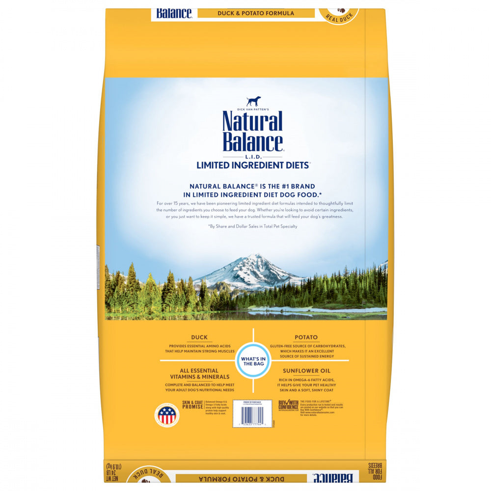 Natural Balance L.I.D. Limited Ingredient Diets Potato & Duck Dry Dog Food  