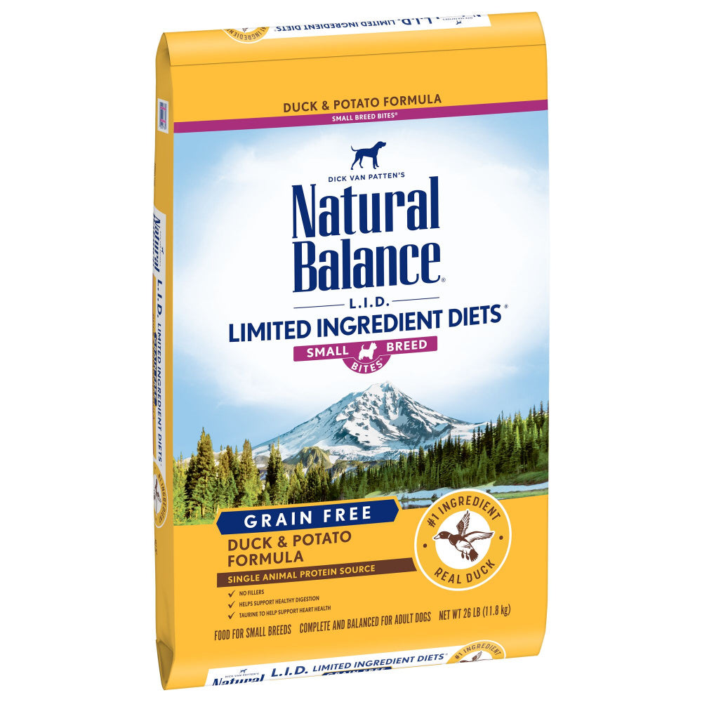 Natural Balance L.I.D. Limited Ingredient Diets Potato & Duck Small Breed Bites Dry Dog Food  