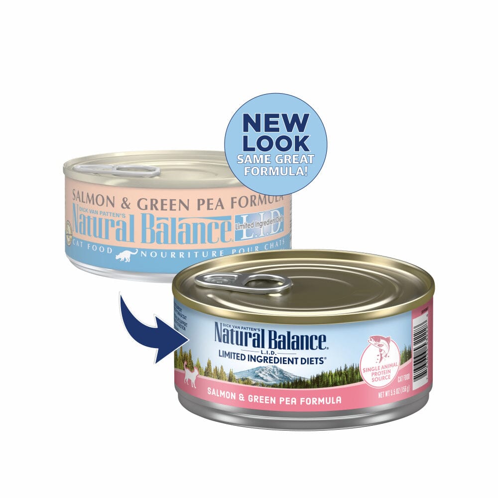 Natural Balance L.I.D. Limited Ingredient Diets Salmon & Green Pea Canned Cat Food  