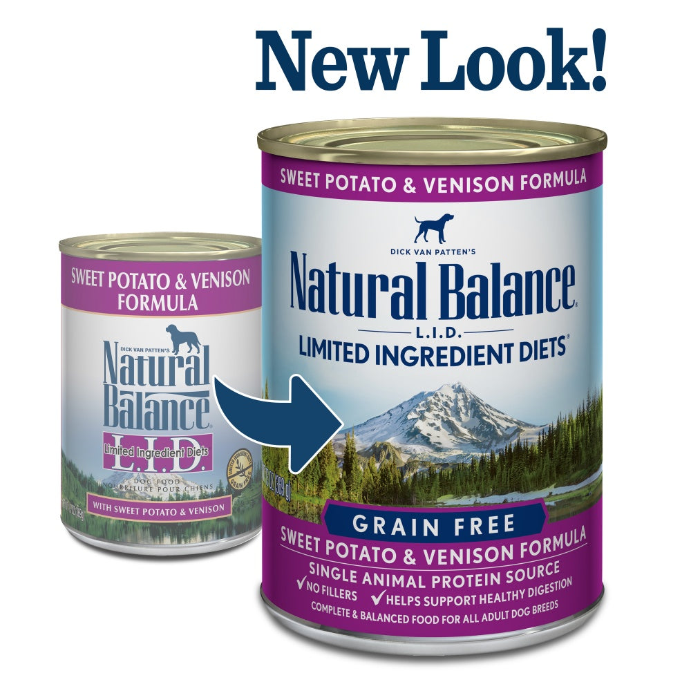 Natural Balance L.I.D. Limited Ingredient Diets Sweet Potato & Venison Canned Dog Food  