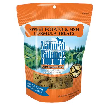 Natural Balance L.I.T. Limited Ingredient Sweet Potato and Fish Formula Treats for Dogs  