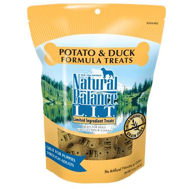 Natural Balance L.I.T. Limited Ingredient Treats Potato and Duck Dog Treats  