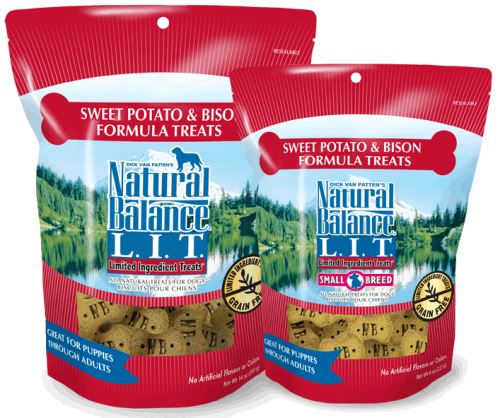 Natural Balance L.I.T. Limited Ingredient Treats Sweet Potato and Bison Formula Dog Treats  