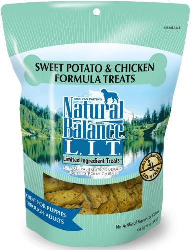 Natural Balance L.I.T. Limited Ingredient Treats Sweet Potato and Chicken Formula Dog Treats  