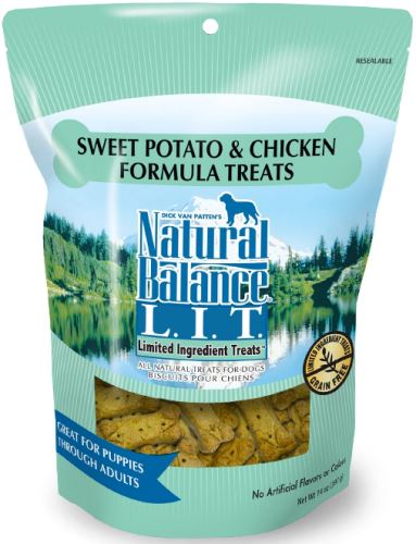 Natural Balance L.I.T. Limited Ingredient Treats Sweet Potato and Chicken Formula Dog T...