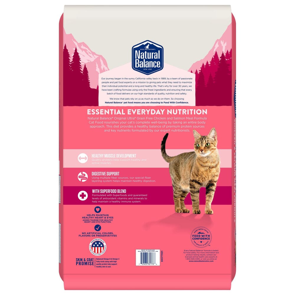 Natural Balance Original Ultra Senior Chicken & Salmon Meal Dry Cat Food Formula  