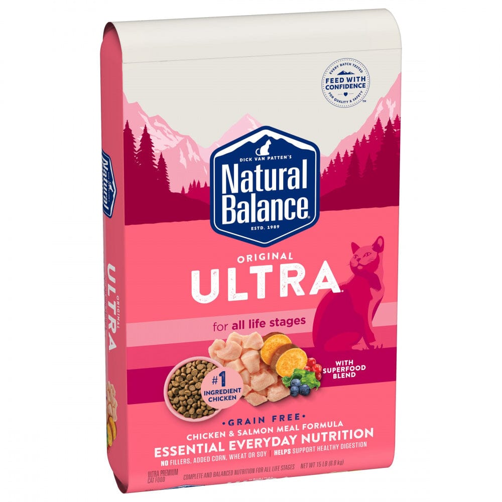 Natural Balance Original Ultra Senior Chicken & Salmon Meal Dry Cat Food Formula  